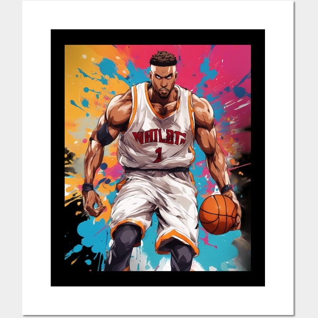 basketball shoe Wall Art by animegirlnft